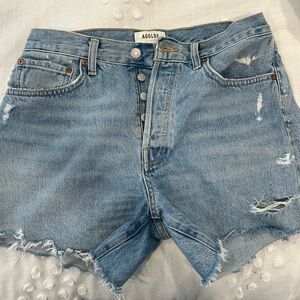 Agolde Parker Long Shorts in Swapmeet